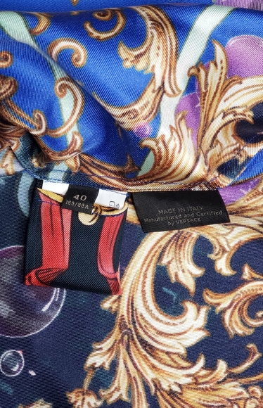 Button Down Shirt Versace X Disney Cinderella Silk Authentic Limited Edition - Picture 10 of 16